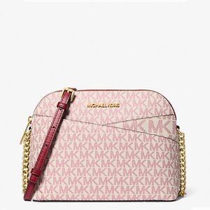 Michael Kors Pink and Gold Crossbody Bag